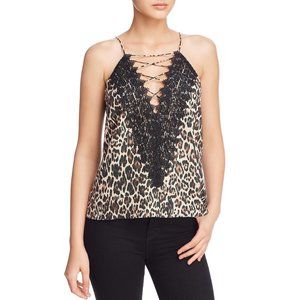 NWOT Wayf "Posie" Strappy Camisole in Leopard Print, Size Small